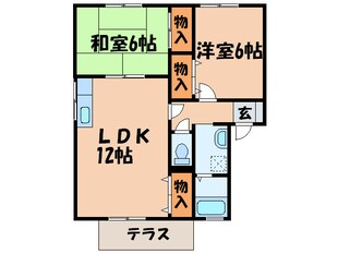 ＣＯＺＹ ＣＯＵＲＴ Ａ棟の物件間取画像